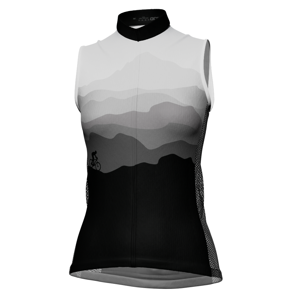 Women's Ride Free Sunset Sleeveless Tech Cycling Jersey
