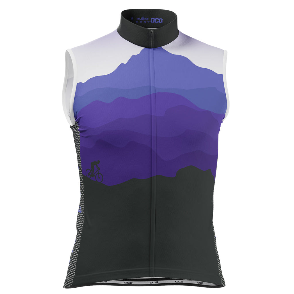 Men's Ride Free Sunset Sleeveless Tech Cycling Jersey