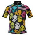 Kid's Scary Skulls Short Sleeve Cycling Jersey