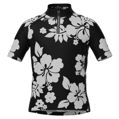Kid's Hawaiian Aloha Floral Short Sleeve Cycling Jersey