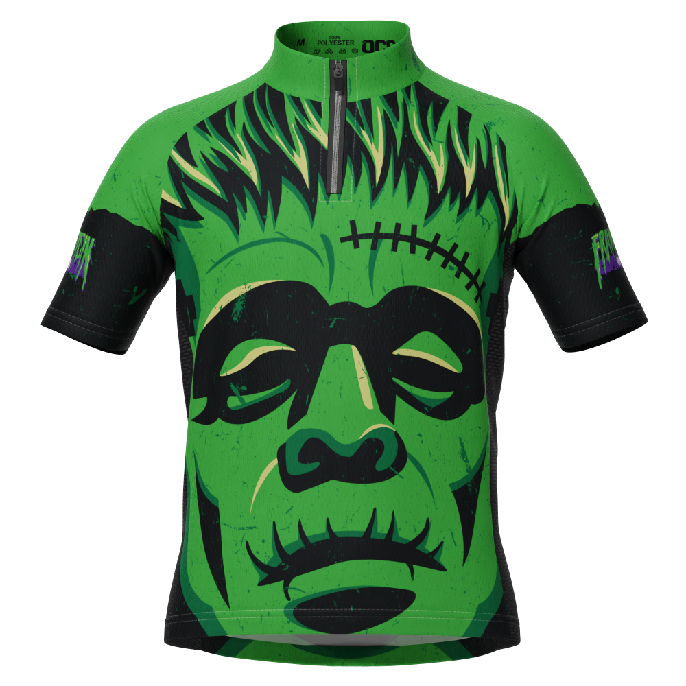 Kid's Frankenstein On Wheels Short Sleeve Cycling Jersey