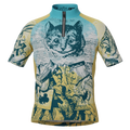 Kid's Alice In Wonderland Short Sleeve Cycling Jersey