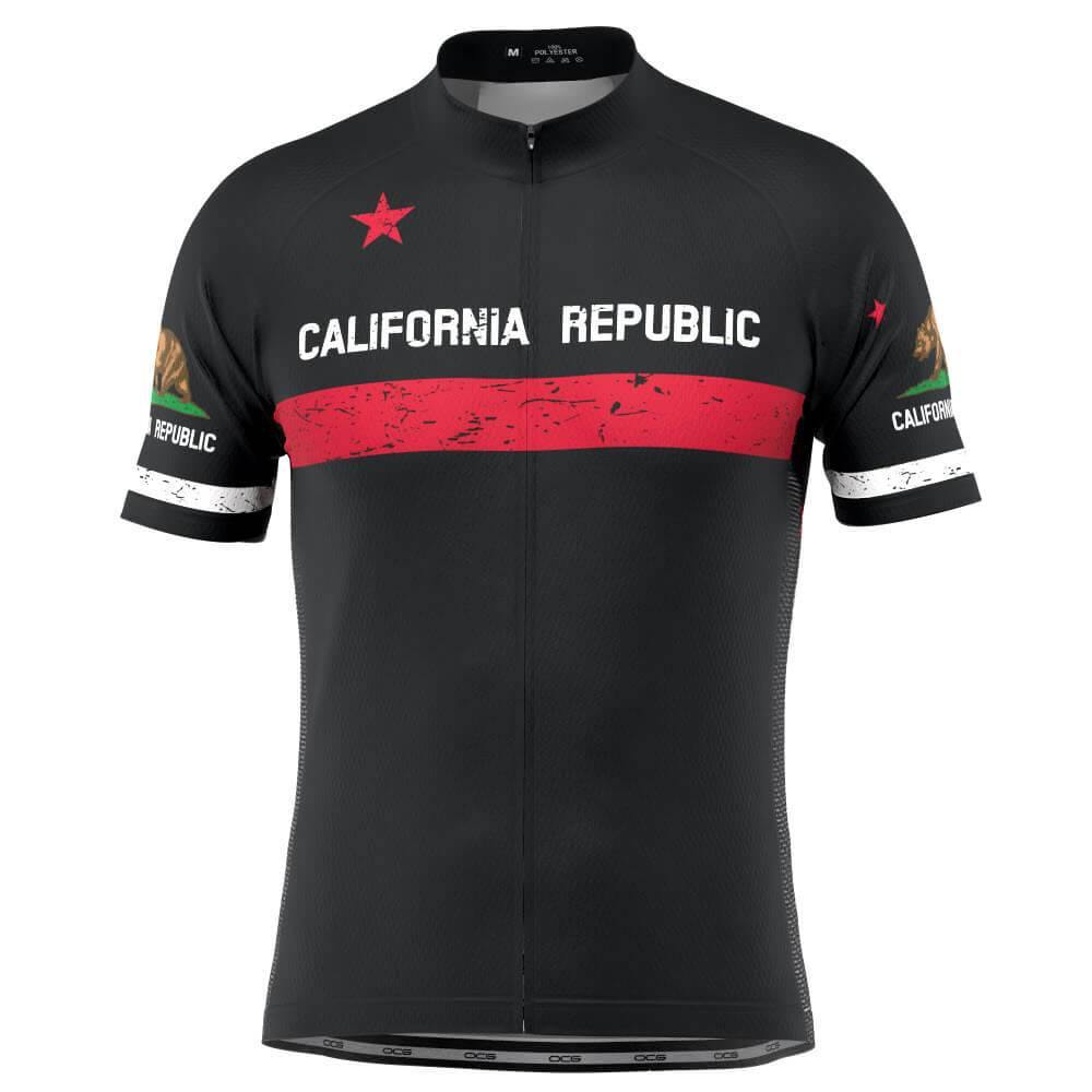 Men's California Republic Short Sleeve Cycling Jersey