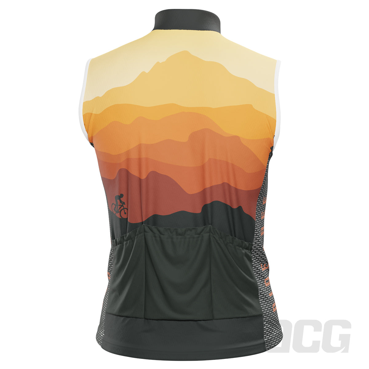 Men's Ride Free Sunset Sleeveless Tech Cycling Jersey