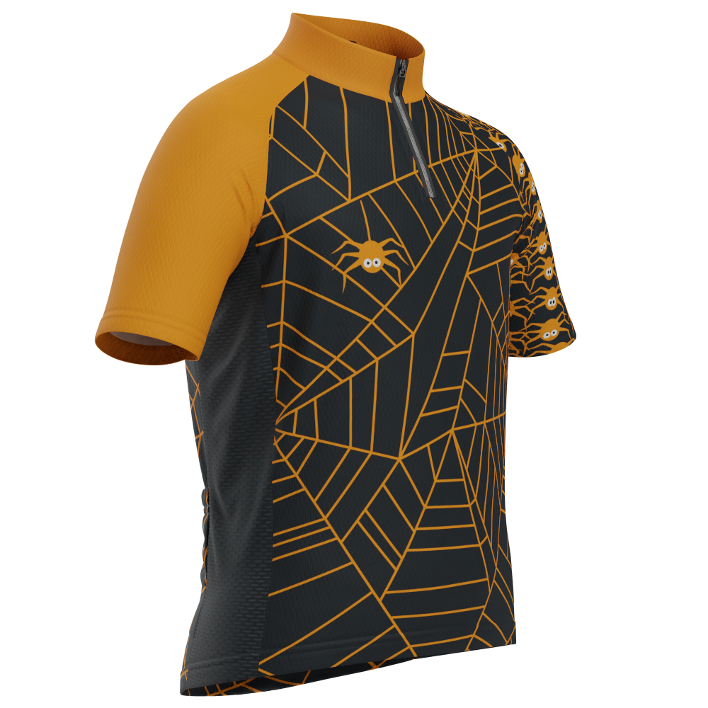 Kid's Spider Monster Short Sleeve Cycling Jersey