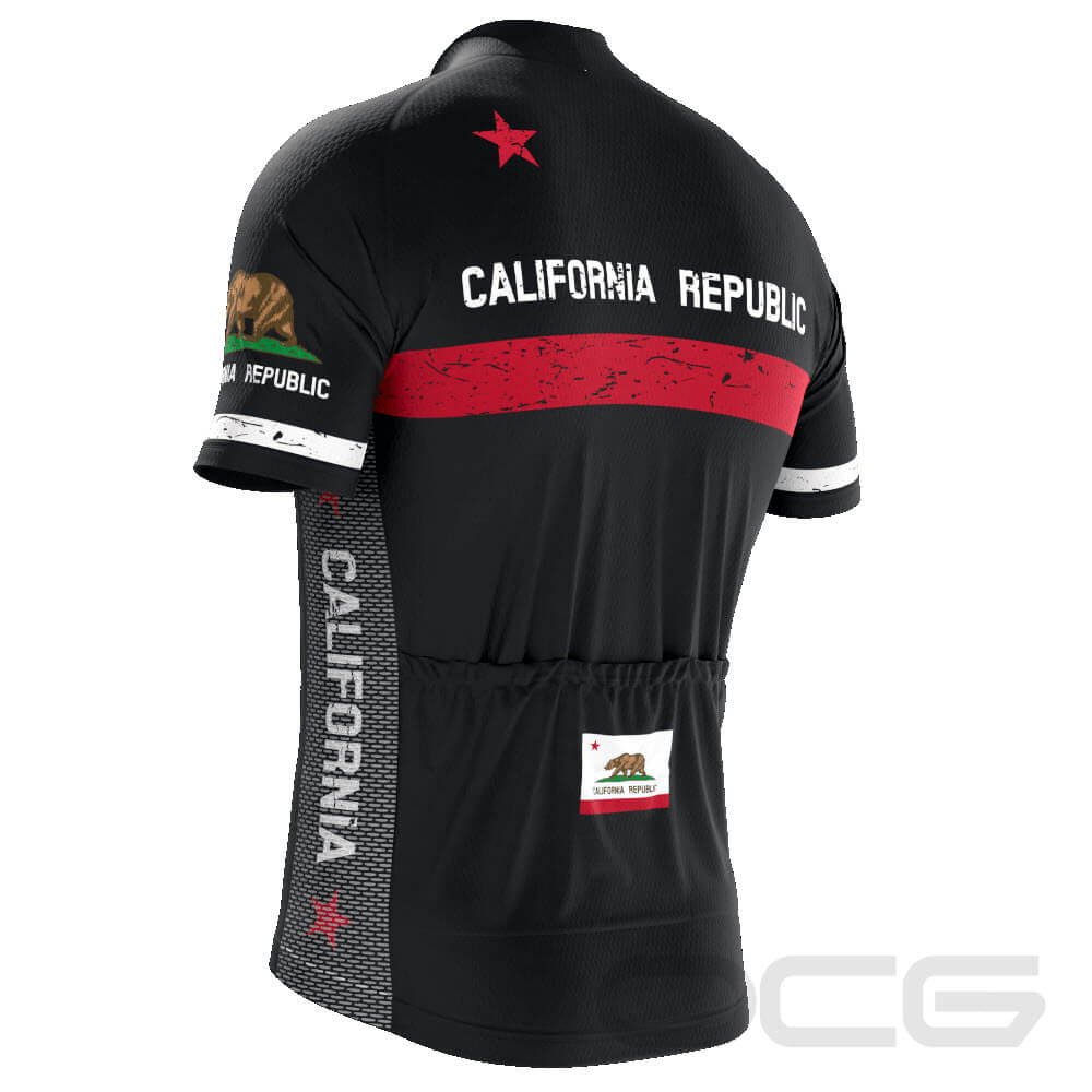 Men's California Republic Short Sleeve Cycling Jersey