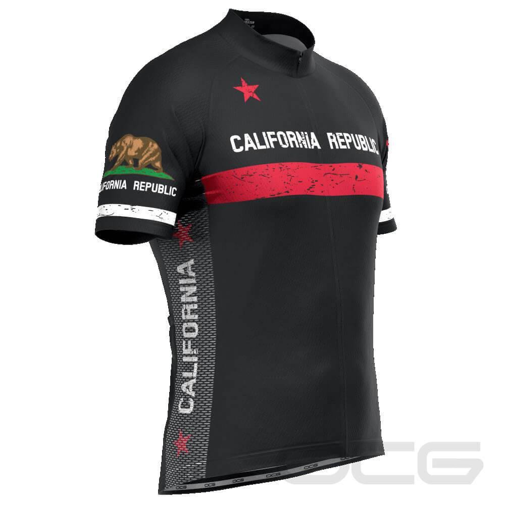 Men's California Republic Short Sleeve Cycling Jersey