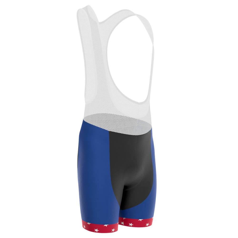Men's American Stars and Stripes USA Icon Gel Padded Cycling Bib