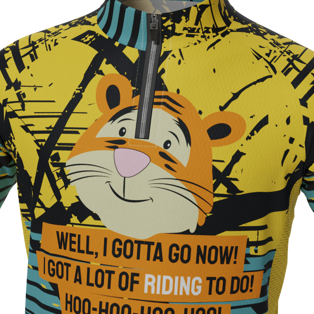 Kid's Tigger Ridding Short Sleeve Cycling Jersey