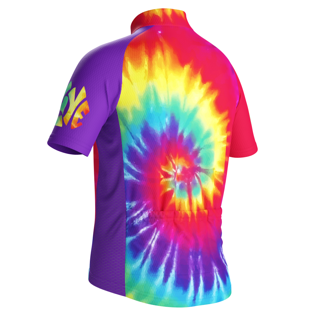 Kid's Tie Dye Short Sleeve Cycling Jersey