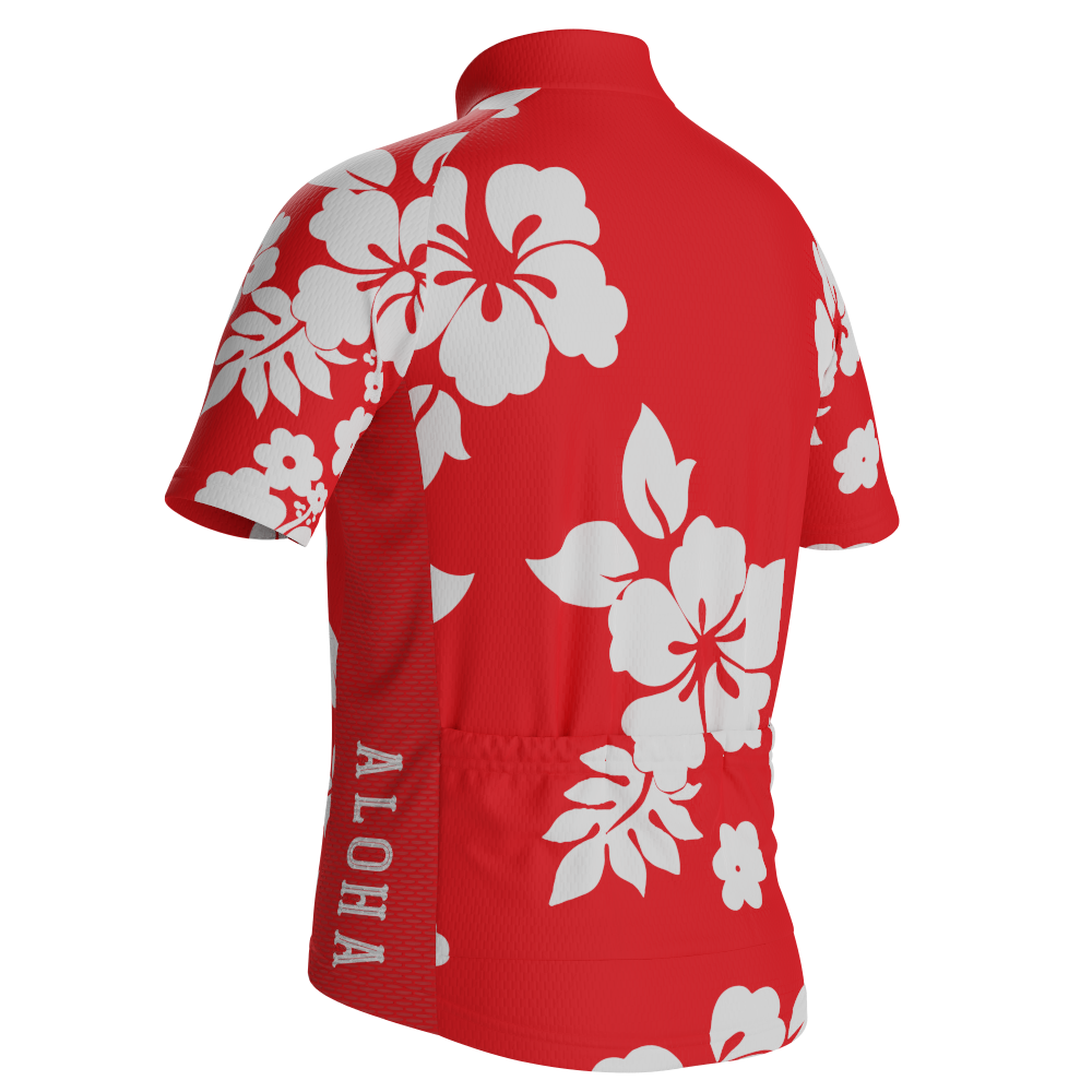 Kid's Hawaiian Aloha Floral Short Sleeve Cycling Jersey
