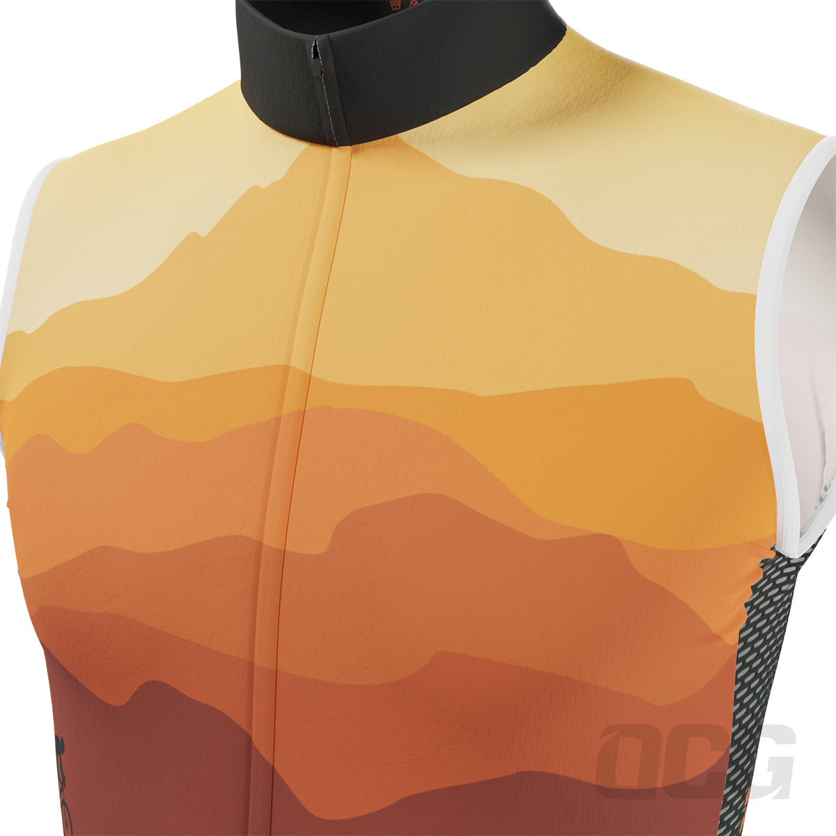 Men's Ride Free Sunset Sleeveless Tech Cycling Jersey
