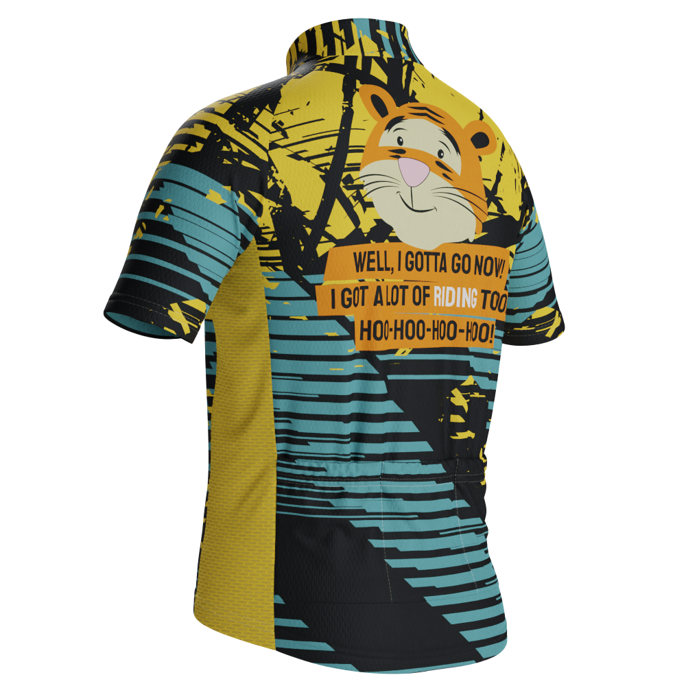 Kid's Tigger Ridding Short Sleeve Cycling Jersey