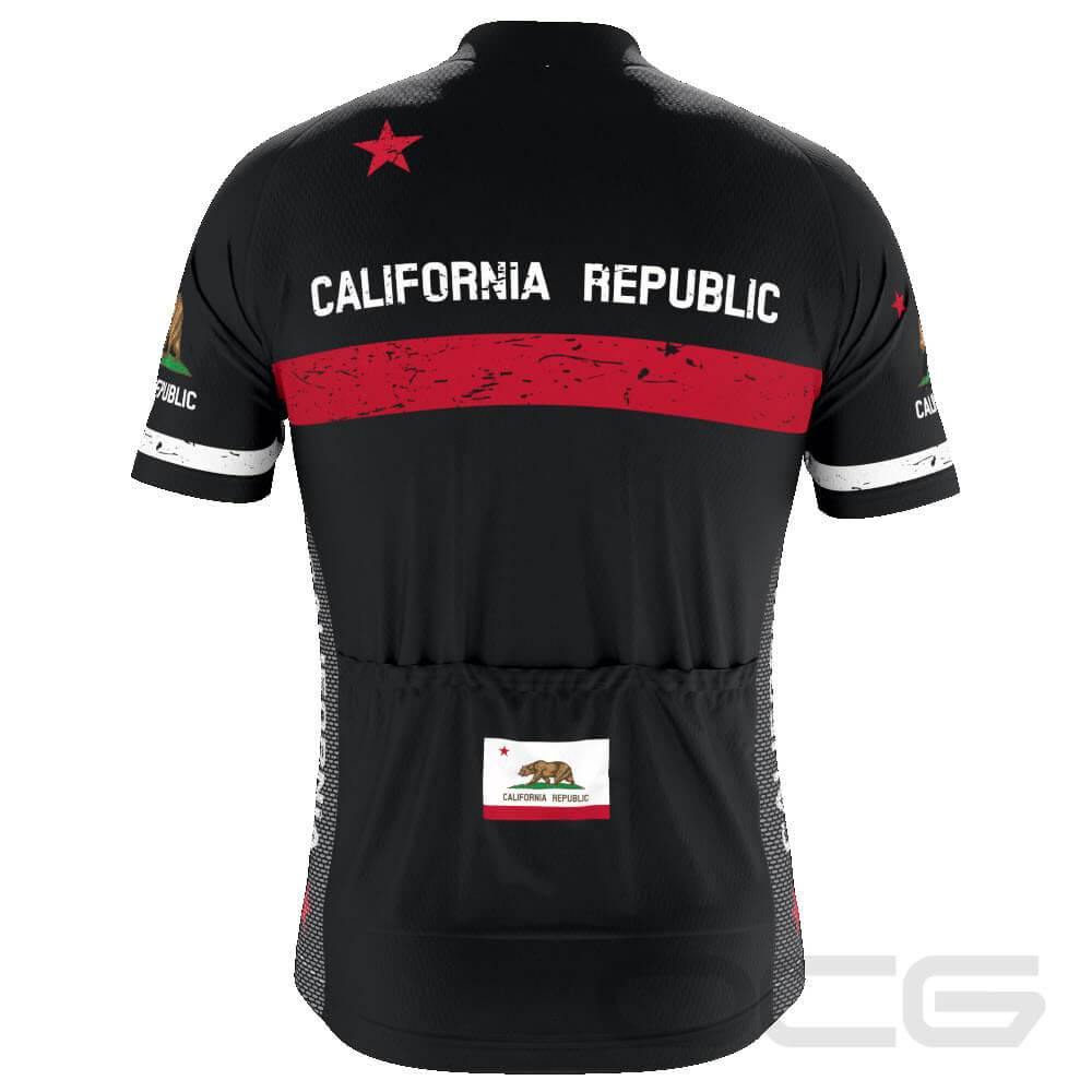 Men's California Republic Short Sleeve Cycling Jersey