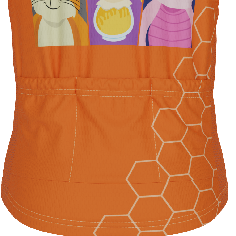 Kid's Winnie & Friends Short Sleeve Cycling Jersey