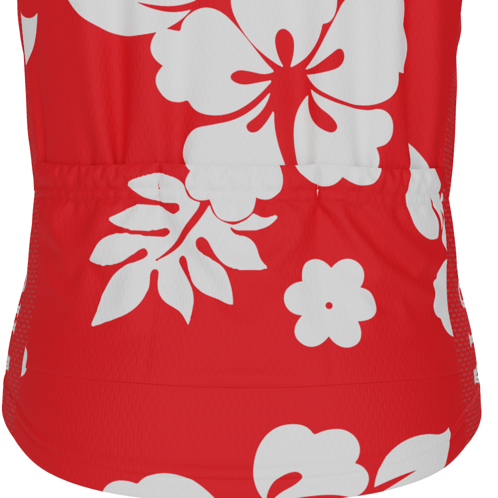 Kid's Hawaiian Aloha Floral Short Sleeve Cycling Jersey