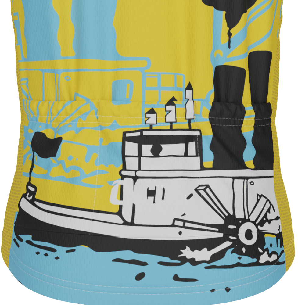 Kid's Steamboat Willie-Addicted to Cycling Short Sleeve Cycling Jersey