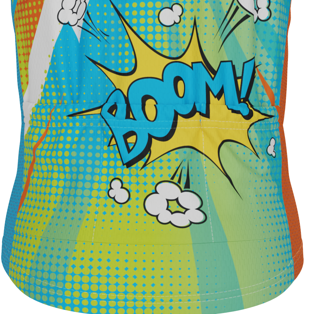 Kid's Steamboat Willie Comics Short Sleeve Cycling Jersey