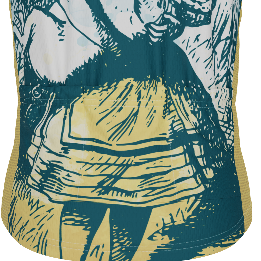 Kid's Alice In Wonderland Short Sleeve Cycling Jersey