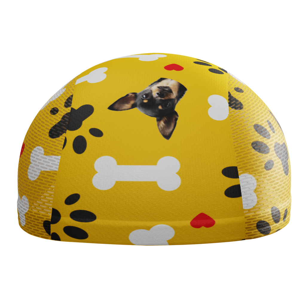 Unisex Quick-Dry Cycling Cap Custom Pet Bones Design