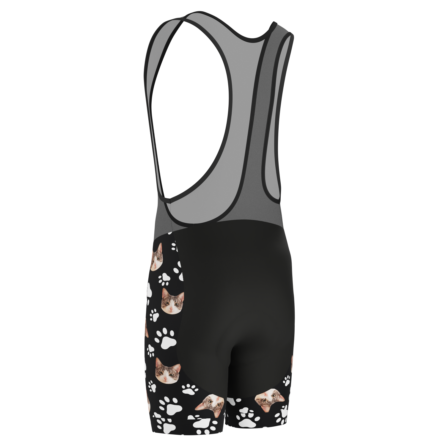 Men's Custom Pet Paws Cycling Bib Personalized & Durable
