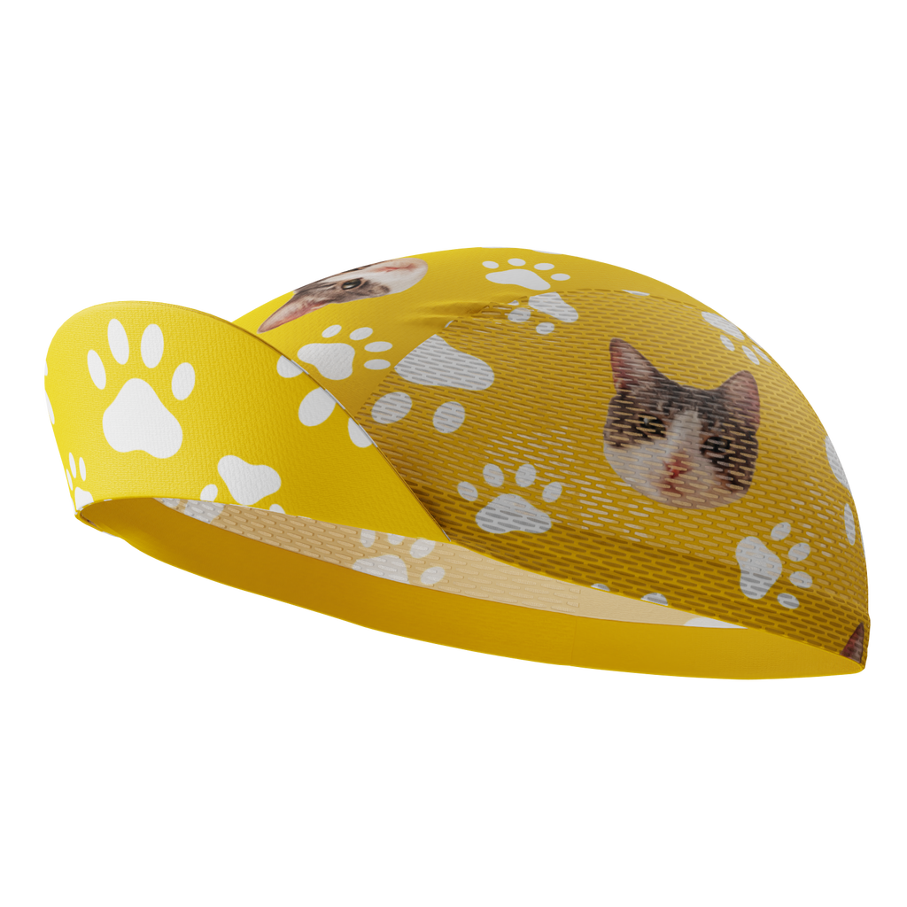 Unisex Custom Pet Paws Cycling Cap Quick-Dry Made-to-Order Comfort