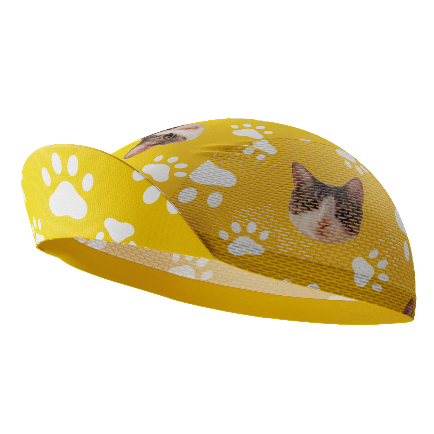 Unisex Custom Pet Paws Cycling Cap Quick-Dry Made-to-Order Comfort