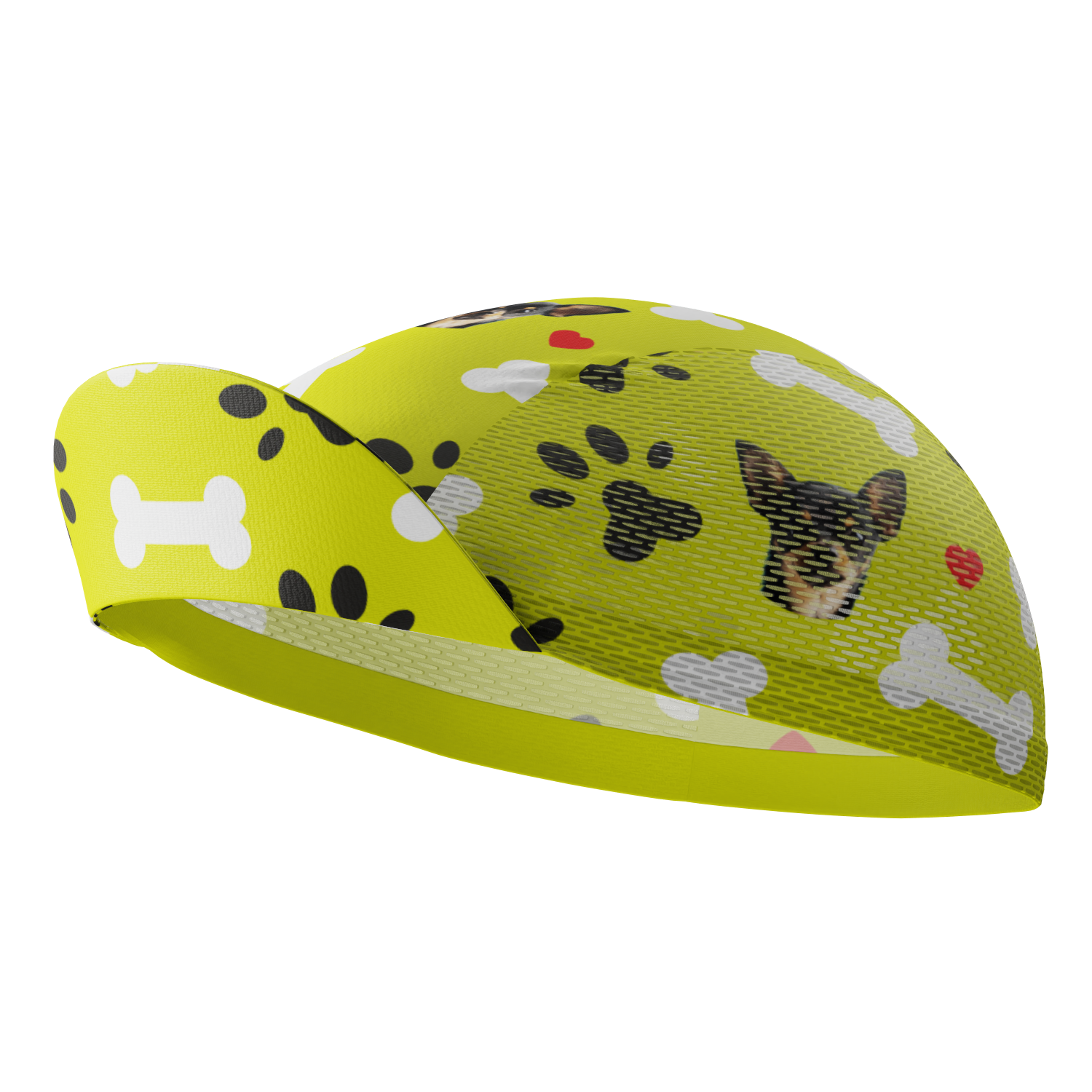 Unisex Quick-Dry Cycling Cap Custom Pet Bones Design