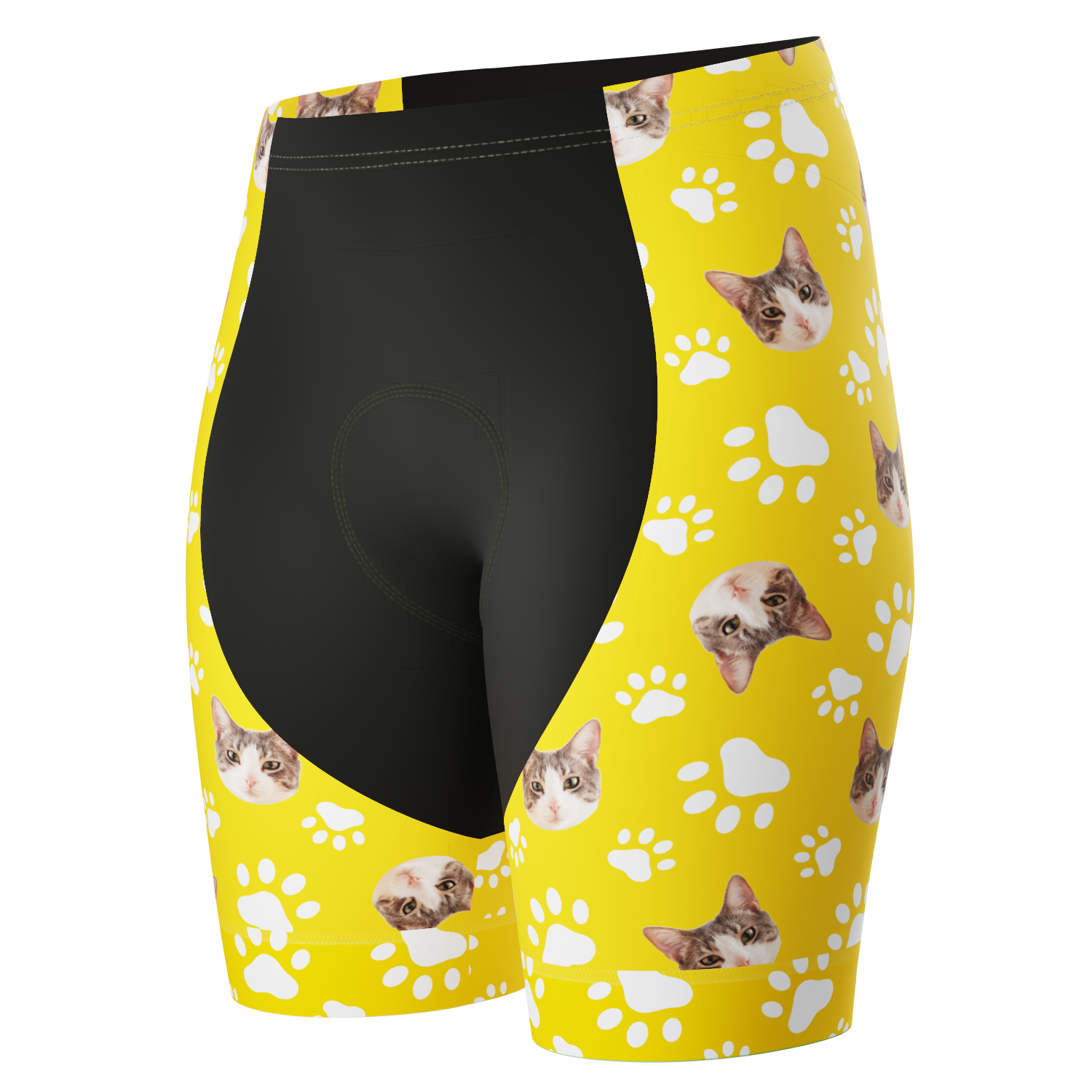Women's Gel Padded Cycling Shorts Quick Dry & Custom Pet Bones Design