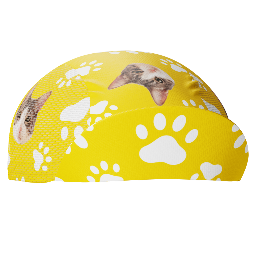 Unisex Custom Pet Paws Cycling Cap Quick-Dry Made-to-Order Comfort