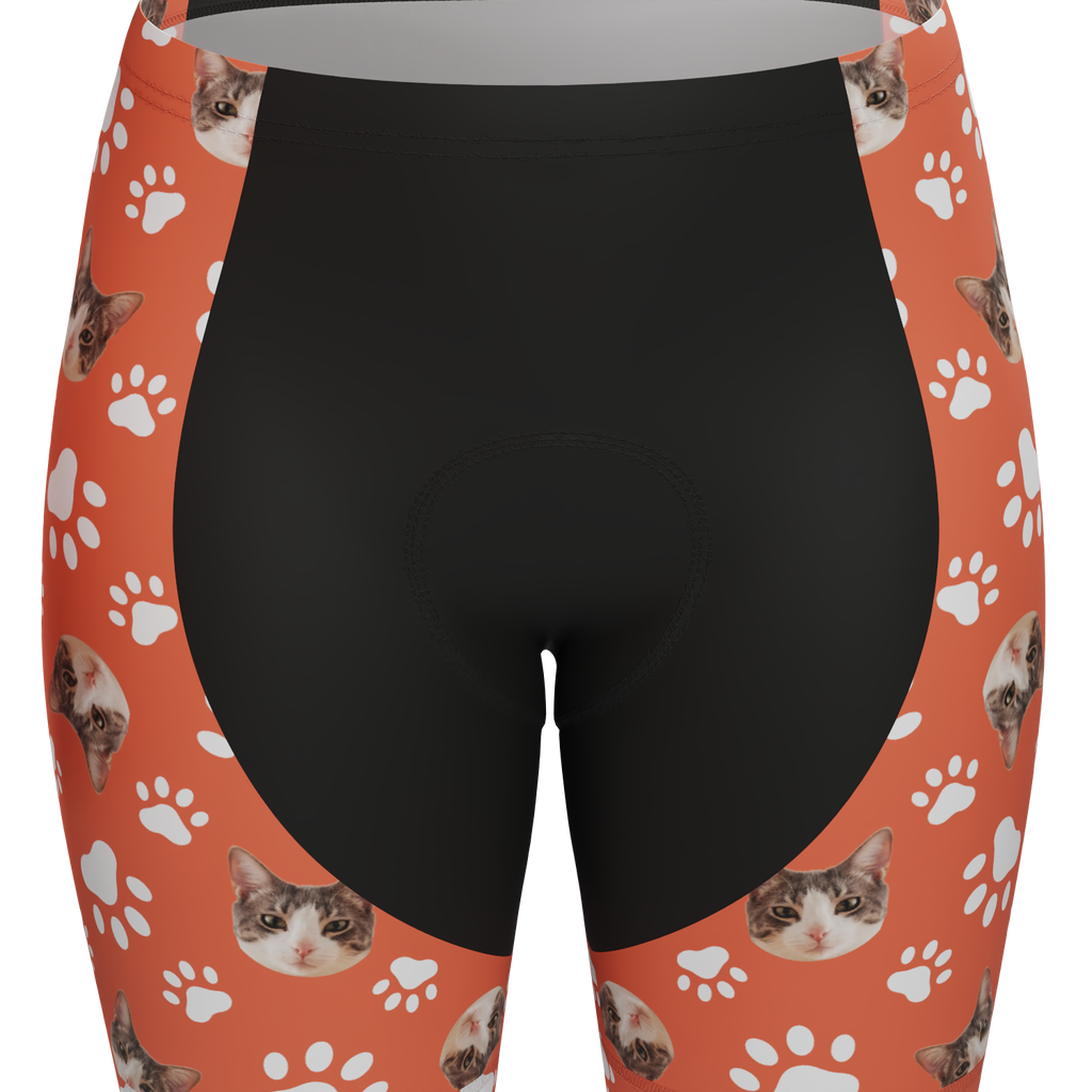 Women's Custom Pet Paws Cycling Kit Vibrant Performance Wear