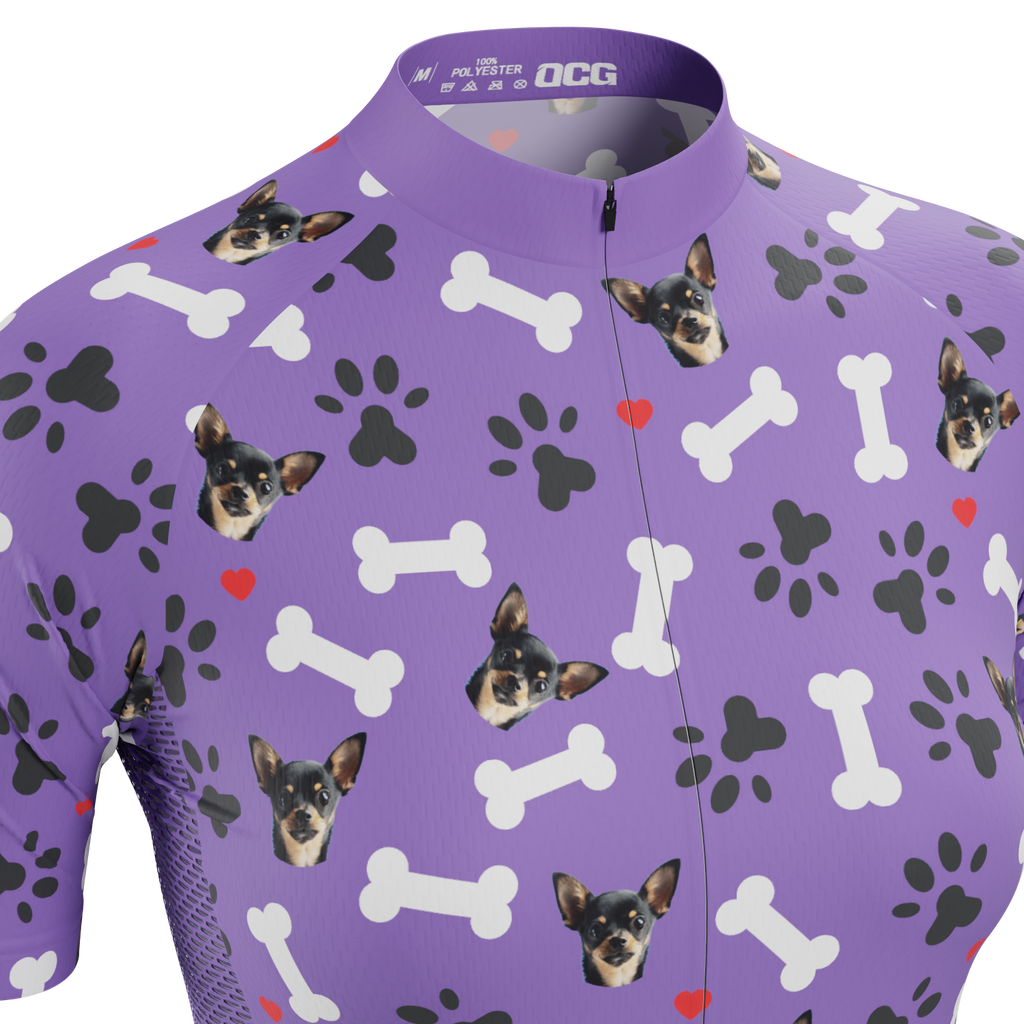Women's Custom Pet Bones Cycling Kit Durable & Personalized