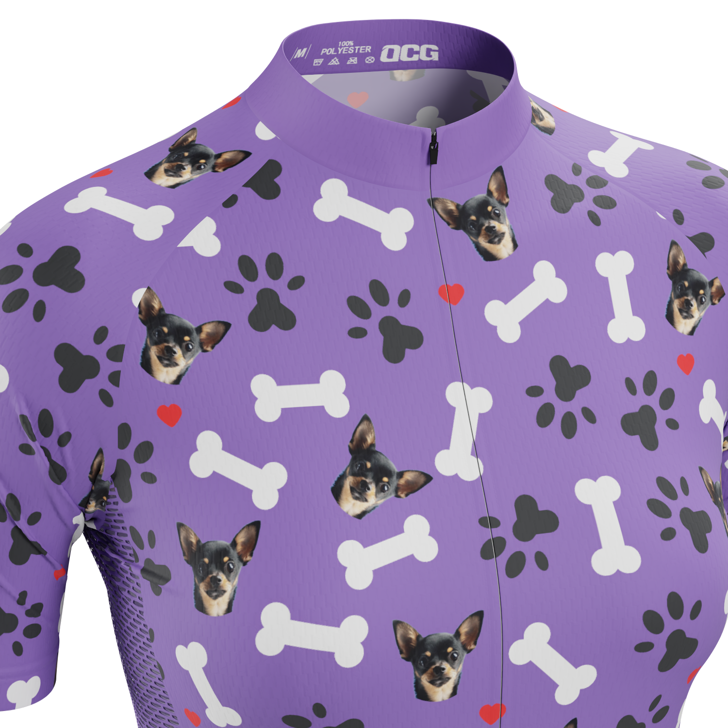 Women's Custom Pet Bones Cycling Kit Durable & Personalized