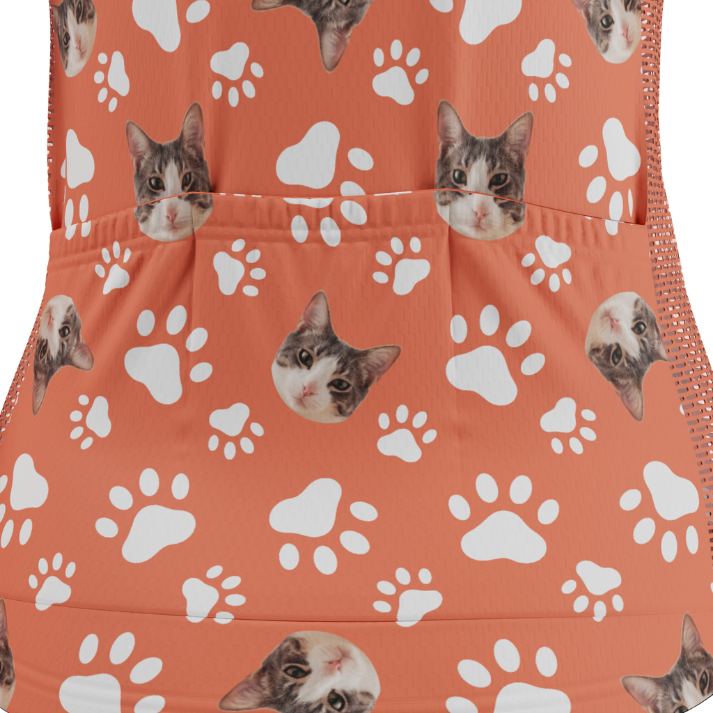 Women's Custom Pet Paws Cycling Kit Vibrant Performance Wear
