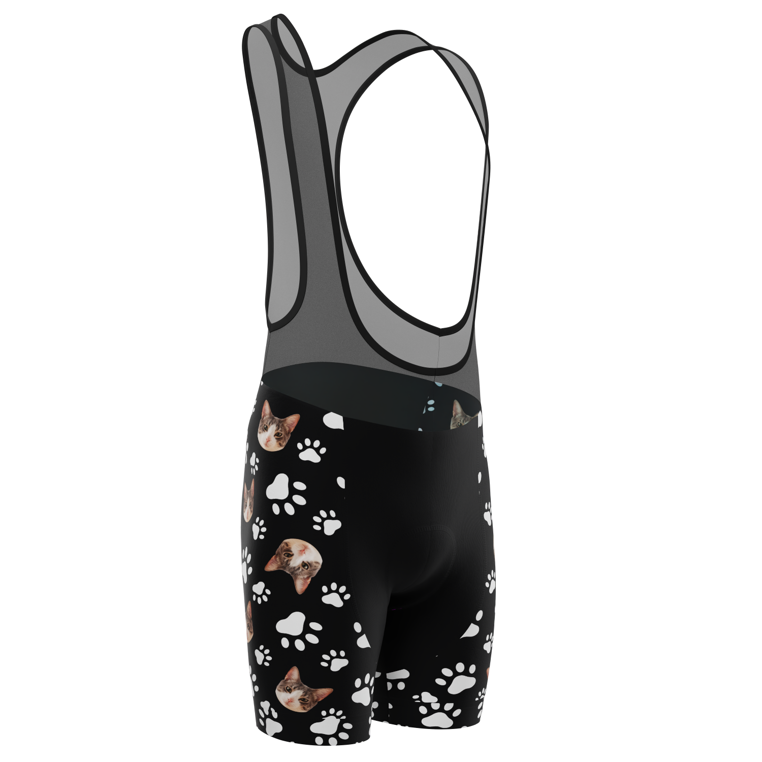 Men's Custom Pet Paws Cycling Bib Personalized & Durable