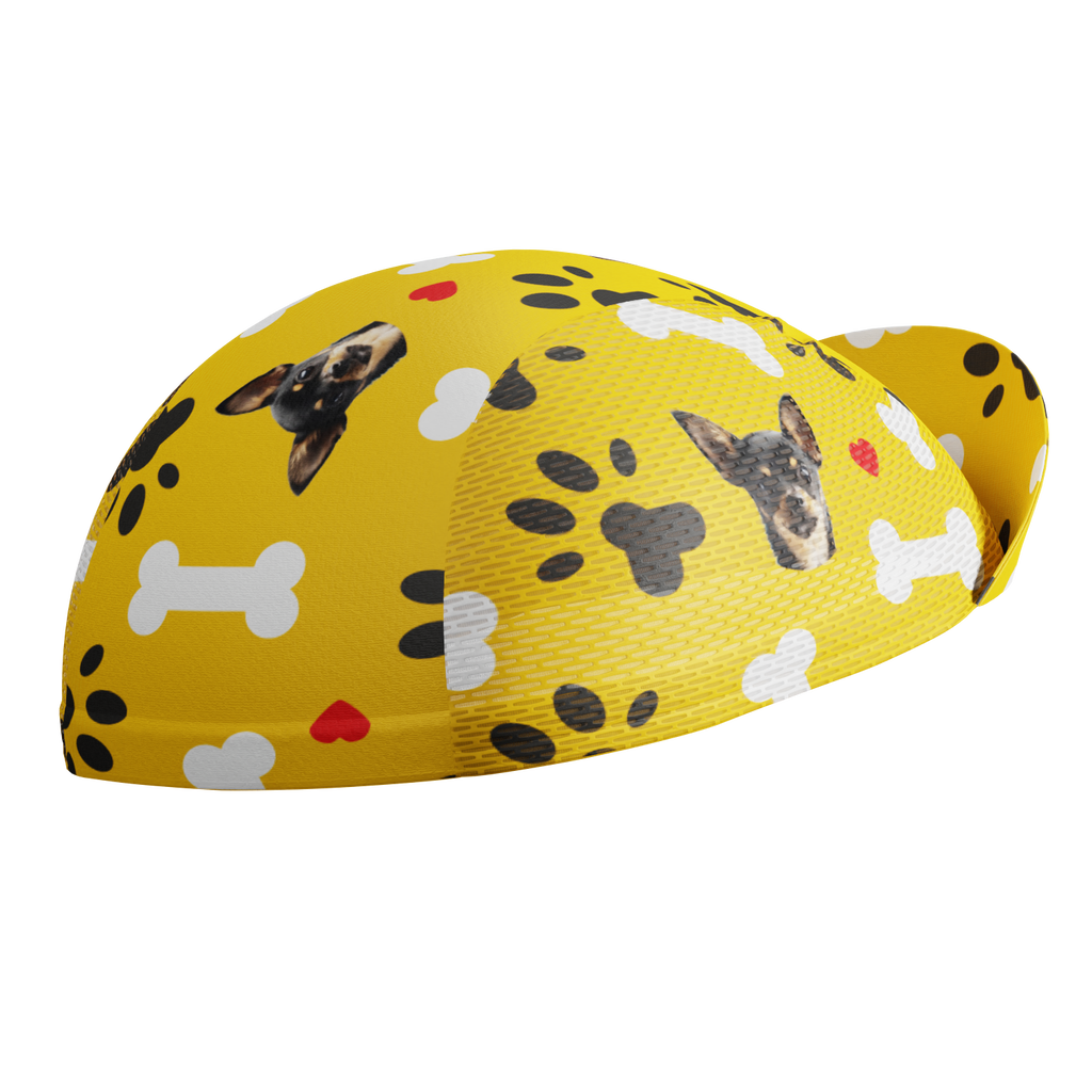 Unisex Quick-Dry Cycling Cap Custom Pet Bones Design