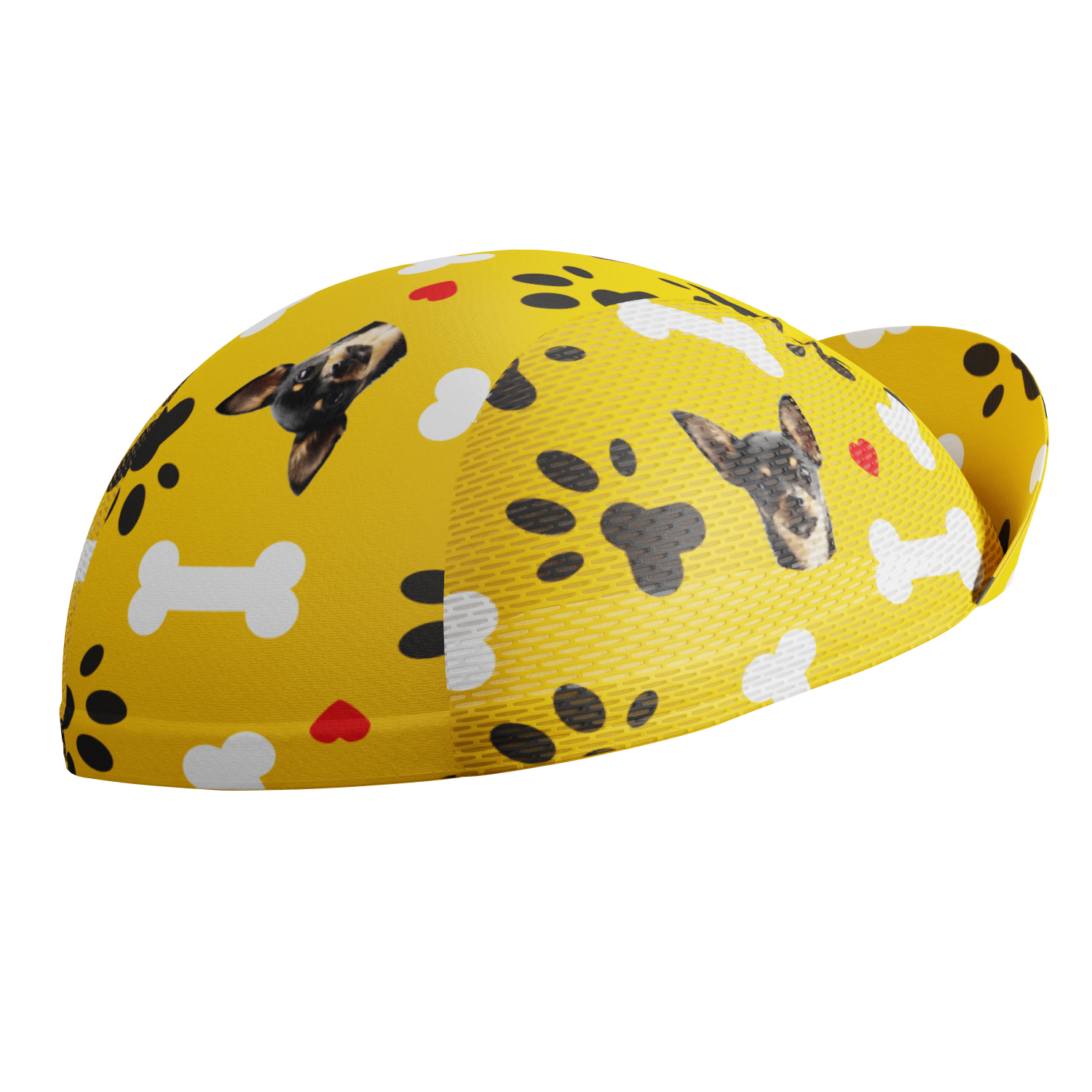 Unisex Quick-Dry Cycling Cap Custom Pet Bones Design