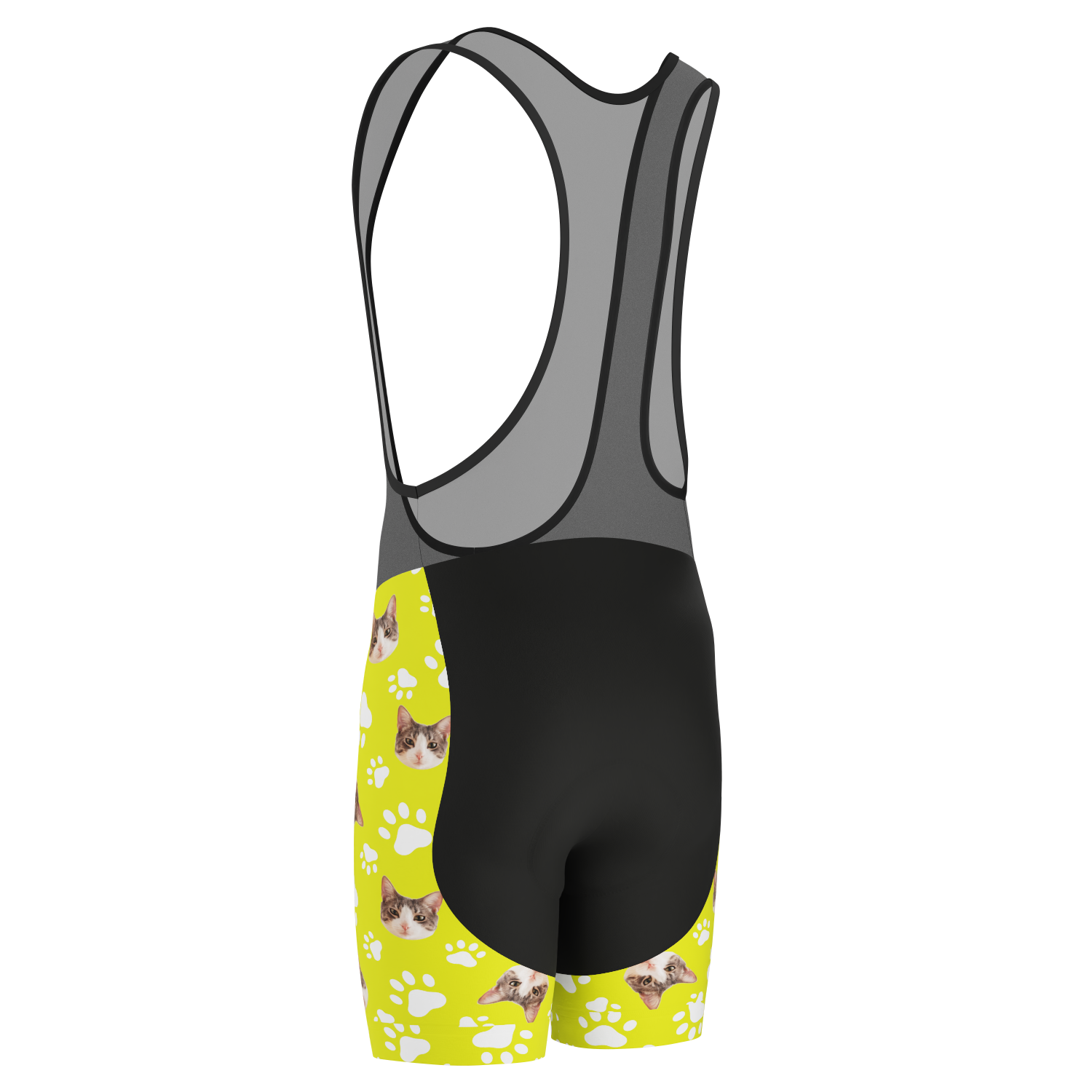 Men's Custom Pet Paws Cycling Bib Personalized & Durable