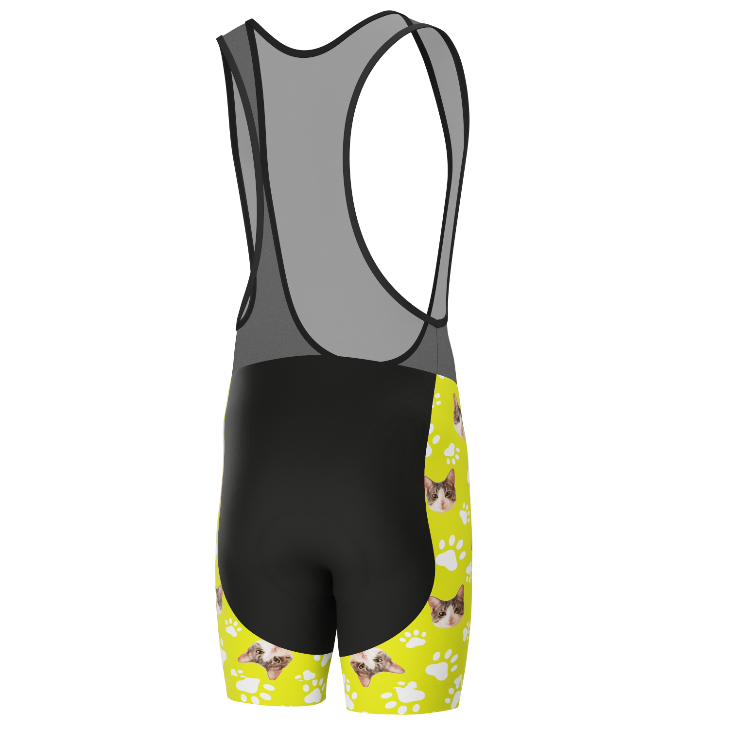 Men's Custom Pet Paws Cycling Bib Personalized & Durable