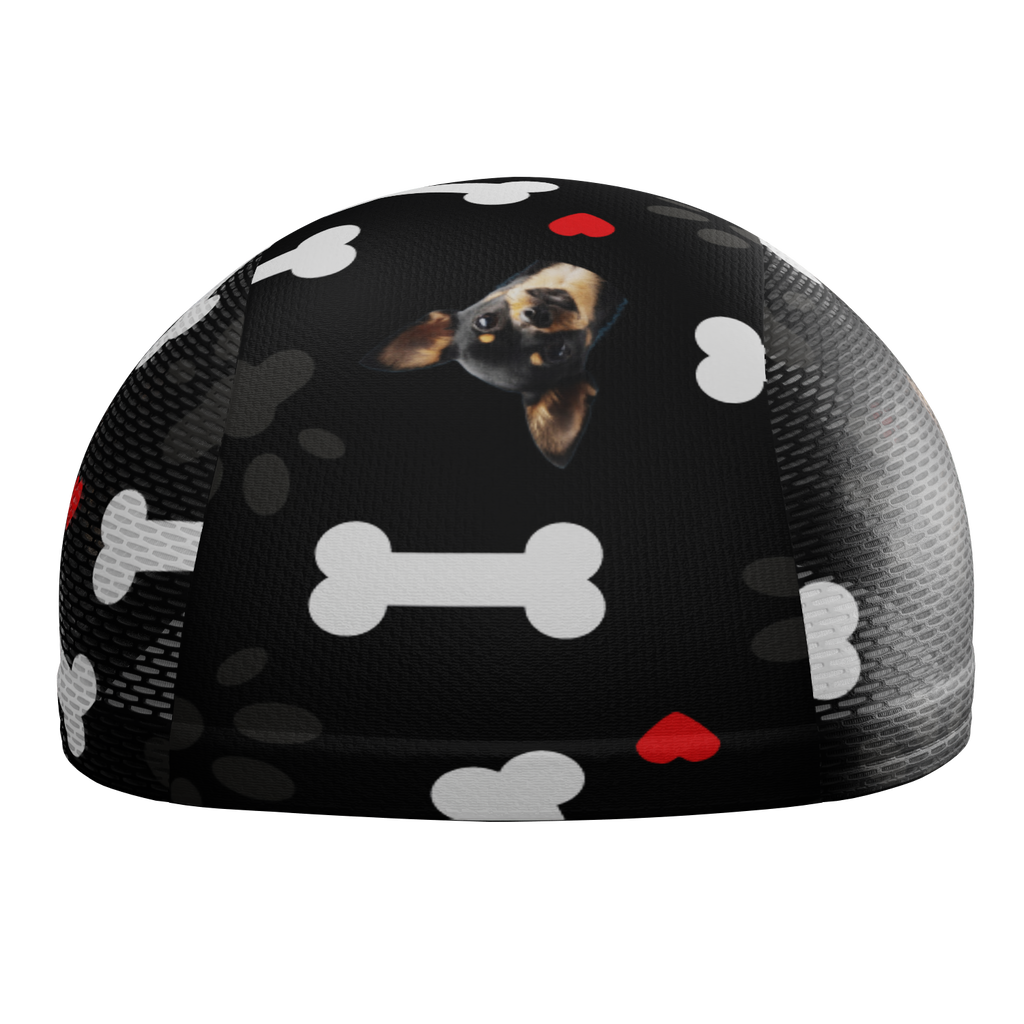 Unisex Quick-Dry Cycling Cap Custom Pet Bones Design
