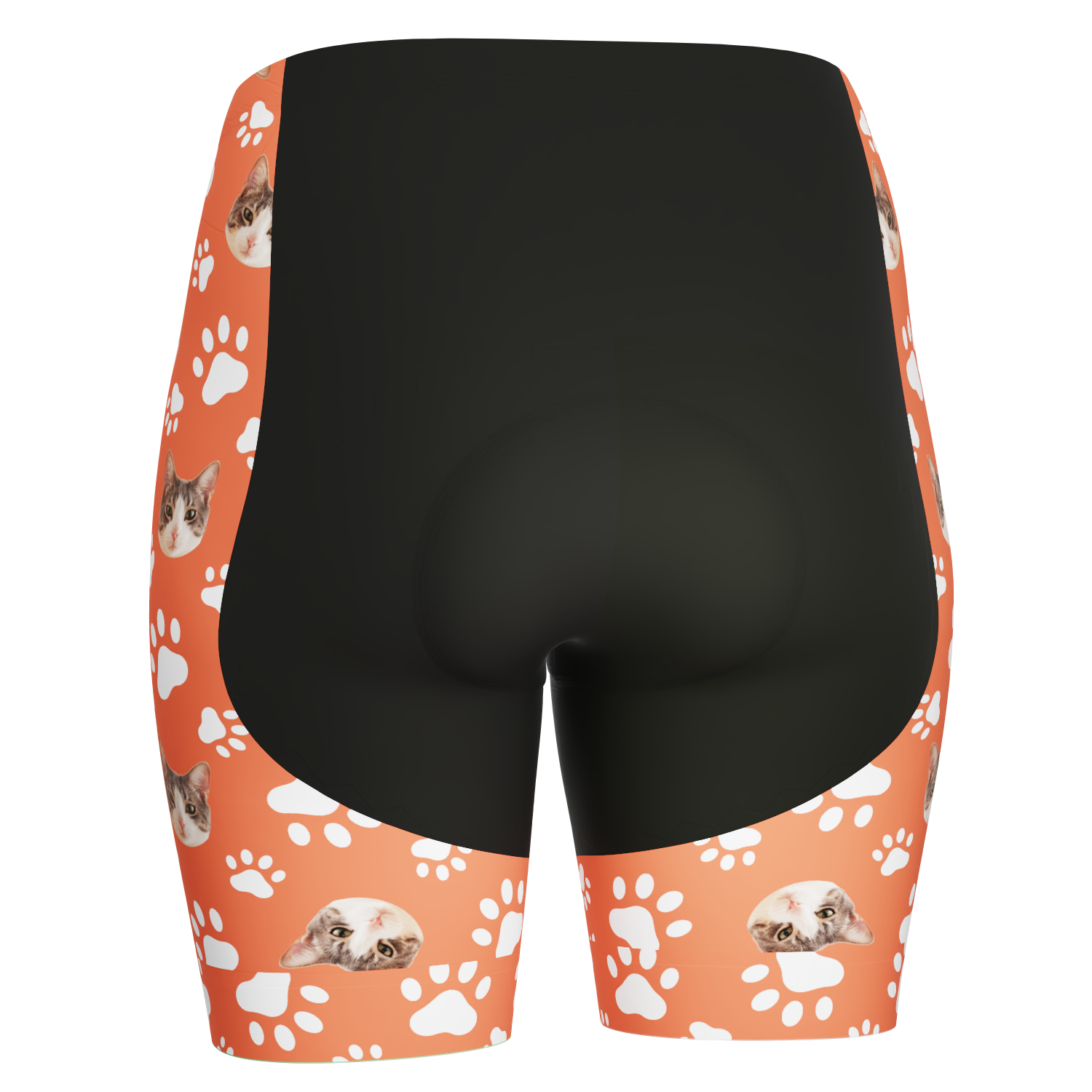 Women's Custom Pet Paws Cycling Shorts Gel Padded Performance