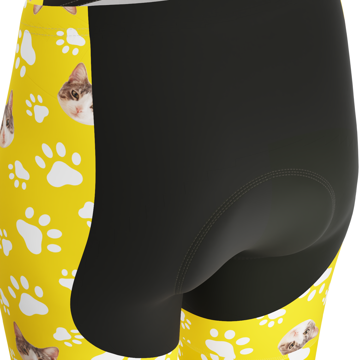 Women's Custom Pet Paws Cycling Shorts Gel Padded Performance