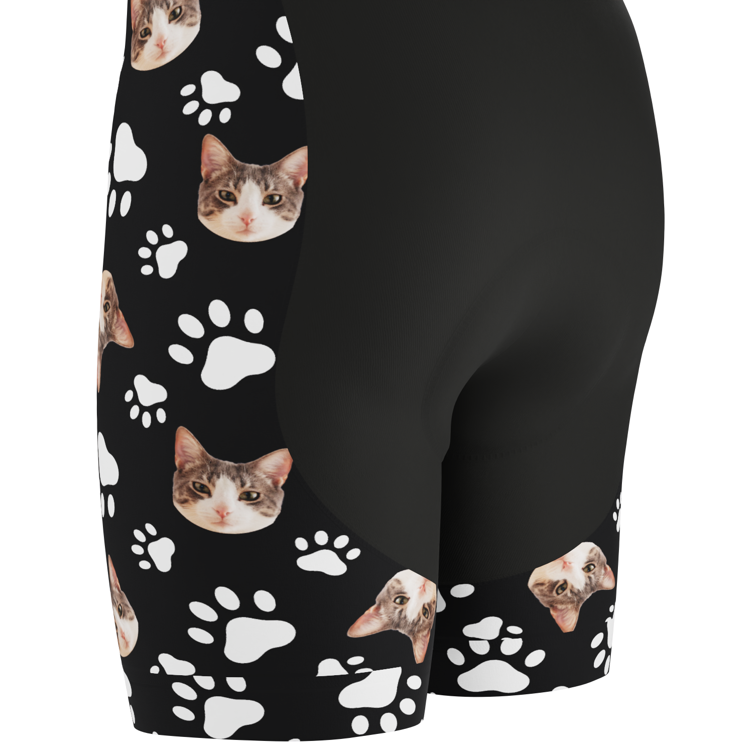 Men's Custom Pet Paws Cycling Bib Personalized & Durable