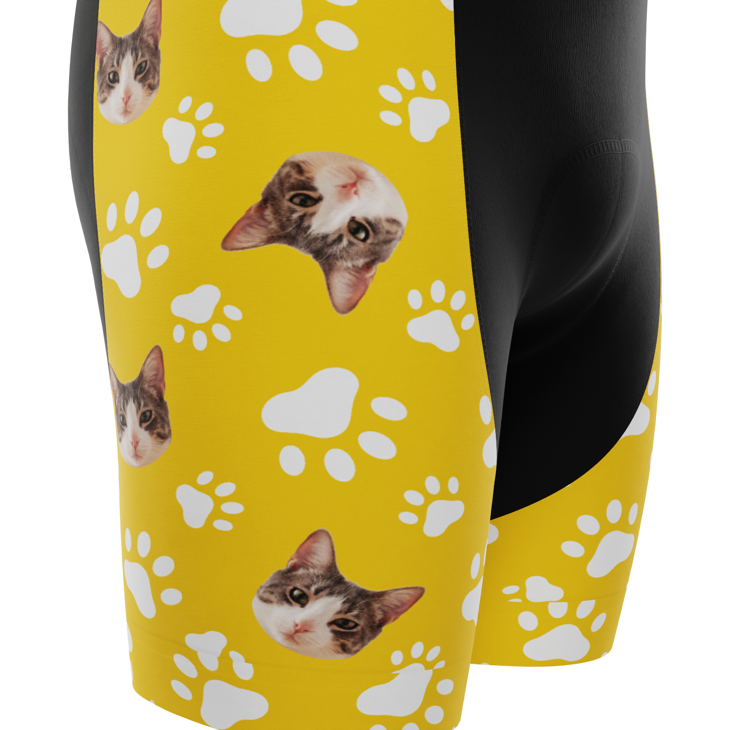 Men's Custom Pet Paws Cycling Bib Personalized & Durable