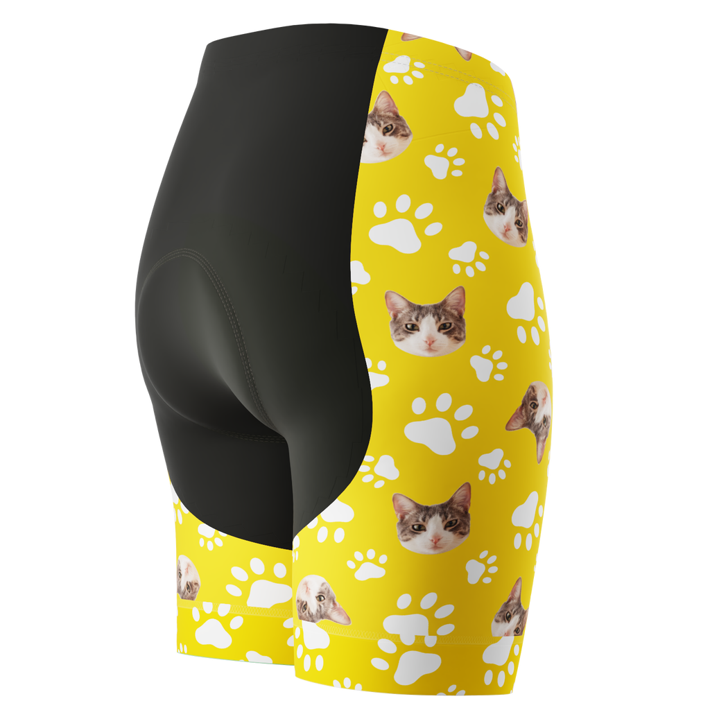 Women's Gel Padded Cycling Shorts Quick Dry & Custom Pet Bones Design