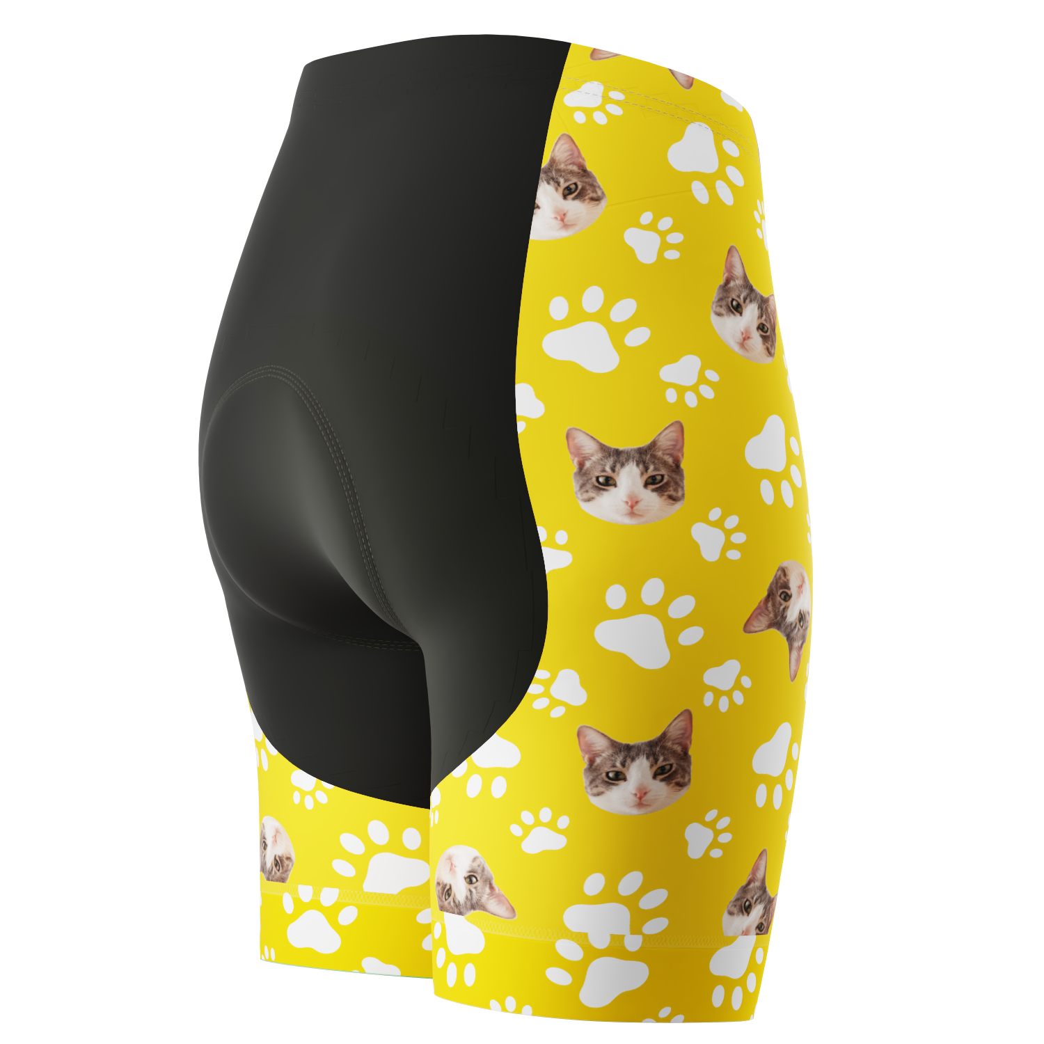 Women's Gel Padded Cycling Shorts Quick Dry & Custom Pet Bones Design