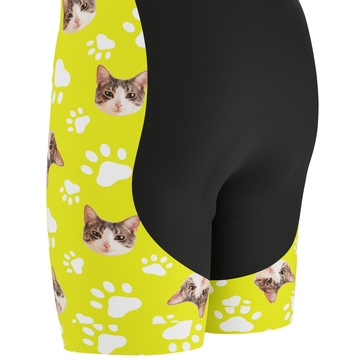 Men's Custom Pet Paws Cycling Bib Personalized & Durable