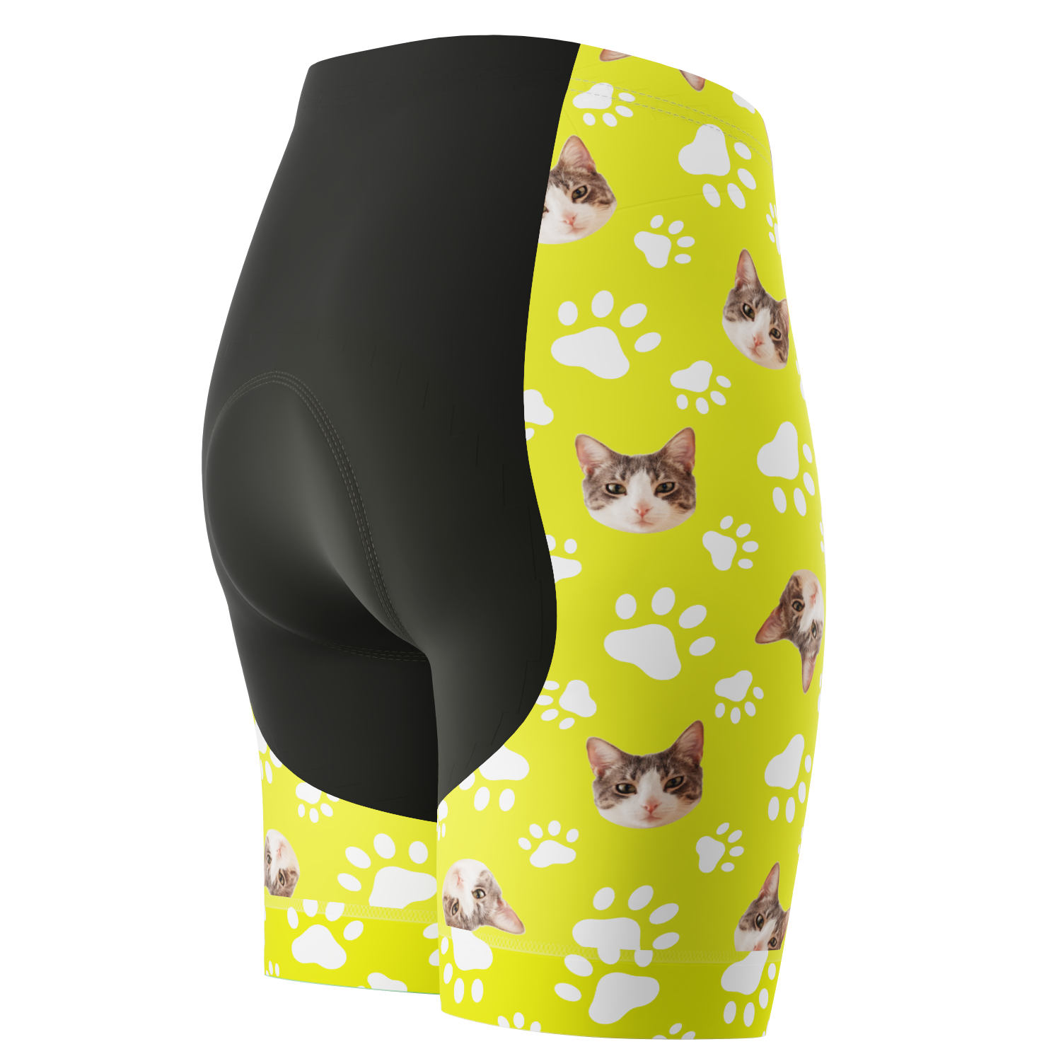 Women's Custom Pet Paws Cycling Shorts Gel Padded Performance