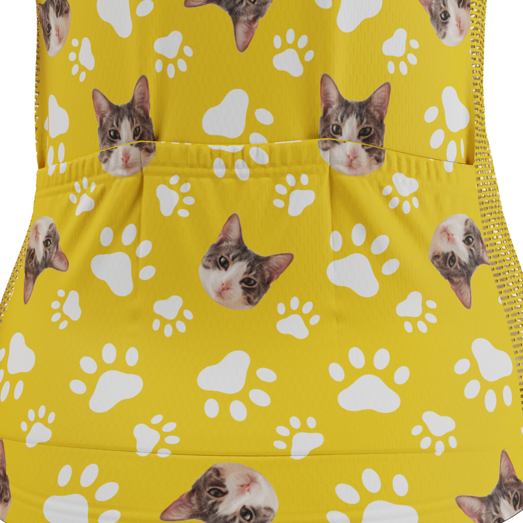 Women's Custom Pet Paws Cycling Kit Vibrant Performance Wear