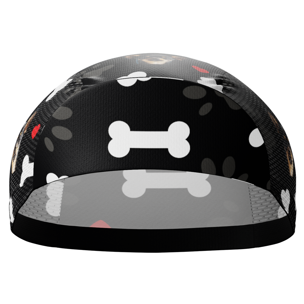 Unisex Quick-Dry Cycling Cap Custom Pet Bones Design